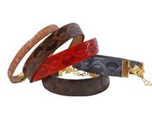 DIY | Armbånd med mønstret læder.