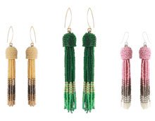 DIY | Quasten-Ohrringe mit Seedbeads