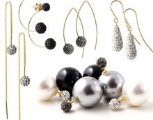 Elegante Partyohrringe mit viel Bling-Bling!