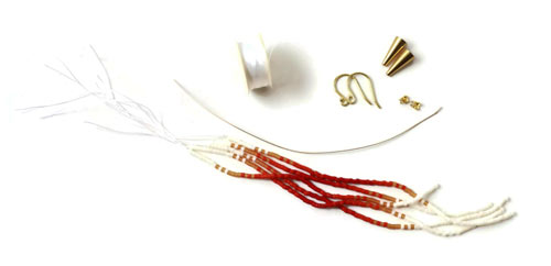 DIY delica perler på nymotråd