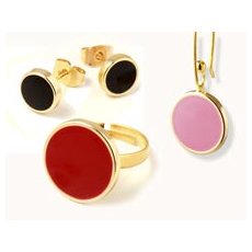 Enamelled coins with rim